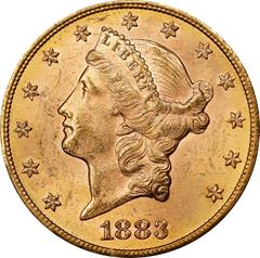 Picture of 1883-CC LIBERTY HEAD $20 MS63 