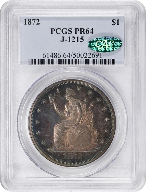 Picture of 1872 T$1 J-1215 PR64 
