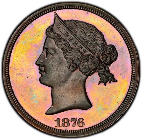 Picture of 1876 S$1 J-1458A PR66 Red Brown Picture of 1876 S$1 J-1458A PR66 Red Brown