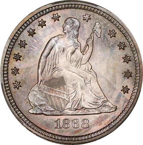1868-S LIBERTY SEATED 25C