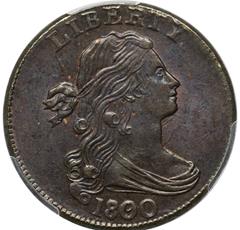 Picture of 1800/79 DRAPED BUST 1C MS64 Brown
