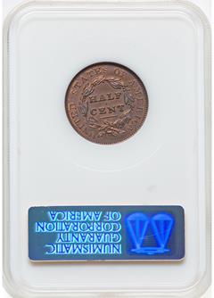 Picture of 1836 CLASSIC HEAD 1/2C, ORIGINAL PR66 Red Brown