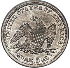 Picture of 1841 LIBERTY SEATED 25C PR61 