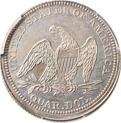Picture of 1852 LIBERTY SEATED 25C, NO MOTTO PR64 