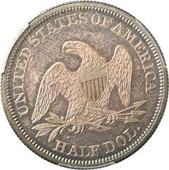 Picture of 1842 LIBERTY SEATED 50C, SMALL DATE, REV 1842 PR65 