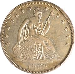 Picture of 1852 LIBERTY SEATED 50C, NO MOTTO PR64 