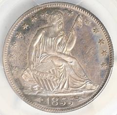 Picture of 1855/54 LIBERTY SEATED 50C, ARROWS PR65 