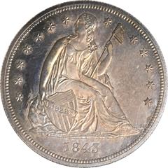 Picture of 1843 LIBERTY SEATED S$1, NO MOTTO PR64 