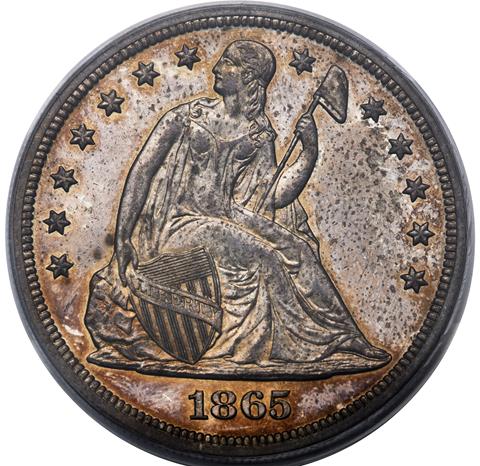 Picture of 1865 S$1 J-434 PR64 