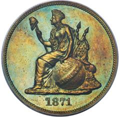 Picture of 1871 50C J-1106 PR66 Brown