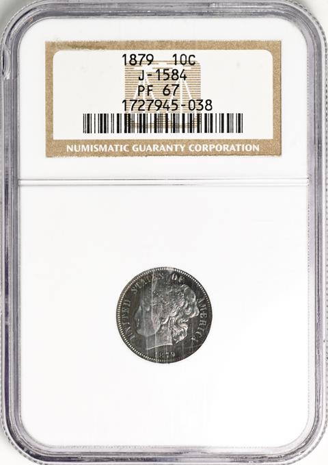 Picture of 1879 10C J-1584 PR67 