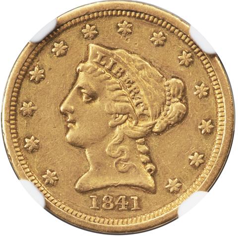 1841 LIBERTY HEAD $2.5