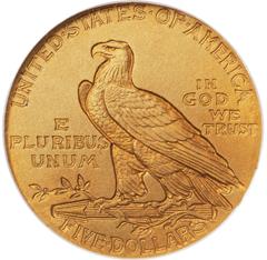 Picture of 1908 INDIAN HEAD $5 PR67 