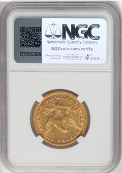 Picture of 1865/INV 186-S LIBERTY HEAD $10, 865/INVERTED 186 AU55 