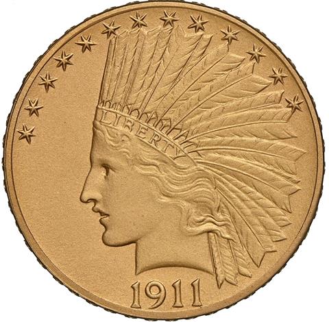 Picture of 1911 INDIAN $10 PR66+  Picture of 1911 INDIAN $10 PR66+