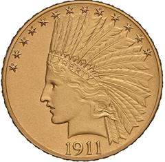 Picture of 1911 INDIAN $10 PR66+ 