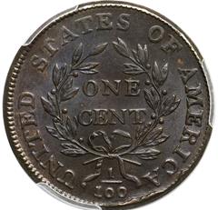Picture of 1800/79 DRAPED BUST 1C MS64 Brown