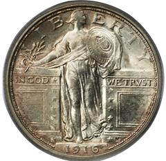 Picture of 1916 STANDING LIBERTY 25C, STANDING LIBERTY MS65 