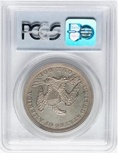 Picture of 1851 LIBERTY SEATED S$1, RESTRIKE PR64 