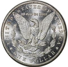 Picture of 1889-CC MORGAN S$1 MS64+ 