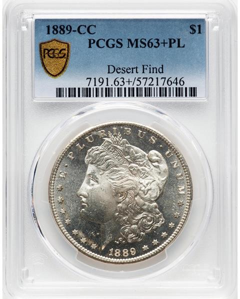 Picture of 1889-CC MORGAN S$1 MS63+ Proof Like