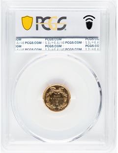 Picture of 1873 GOLD G$1, TYPE 3 PR63 