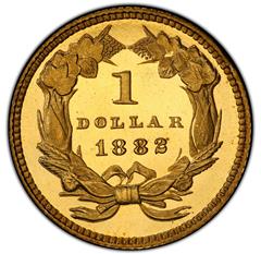 Picture of 1882 GOLD G$1, TYPE 3 PR67 Deep Cameo