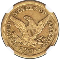 Picture of 1841 LIBERTY HEAD $2.5 PR55 