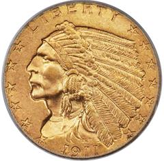 Picture of 1911-D INDIAN $2.5, STRONG D MS65 