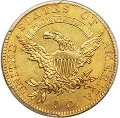 Picture of 1827 CAPPED BUST $5 MS62 