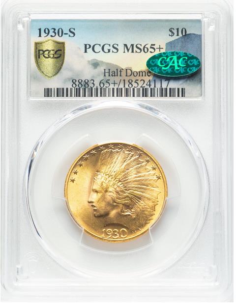 Picture of 1930-S INDIAN $10 MS65+ 