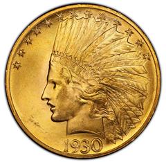 Picture of 1930-S INDIAN $10 MS65+ 