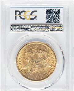 Picture of 1874-CC LIBERTY HEAD $20 MS61 