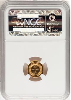 Picture of 1860 GOLD G$1, TYPE 3 PR65 Cameo