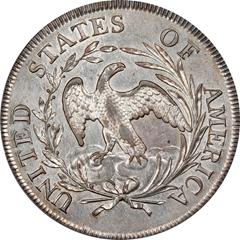 Picture of 1796 DRAPED BUST $1, SMALL DATE, LG LET AU58 