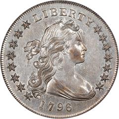 Picture of 1796 DRAPED BUST $1, SMALL DATE, LG LET AU58 