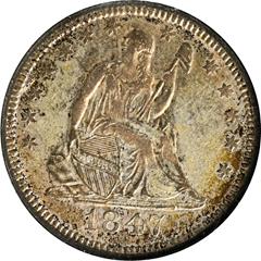 Picture of 1847-O LIBERTY SEATED 25C, NO MOTTO AU58 