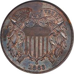 Picture of 1863 2C J-316 PR65 Brown