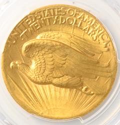 Picture of 1907 ST. GAUDENS $20, HIGH RELIEF-FLAT EDGE MS66 