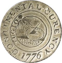 Picture of 1776 CONTINENTAL CURRENCY $1, CURENCY, PEWTER MS62 