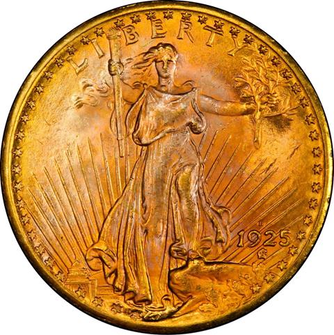 1925-D ST. GAUDENS $20
