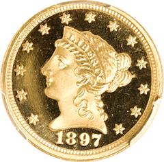 Picture of 1897 LIBERTY HEAD $2.5 PR68 Deep Cameo