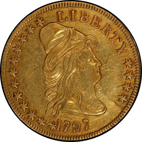 1797 DRAPED BUST $10