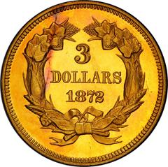 Picture of 1872 INDIAN PRINCESS $3 PR64 Cameo