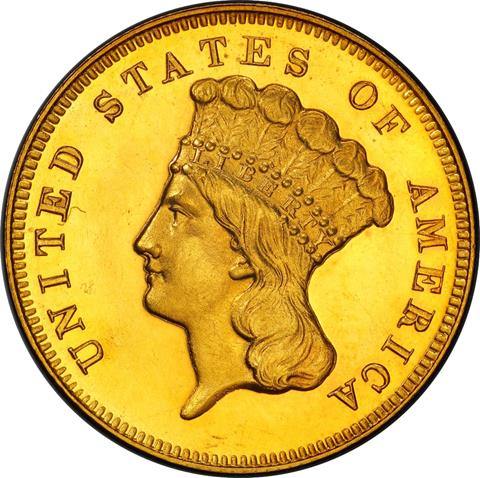 1872 INDIAN PRINCESS $3