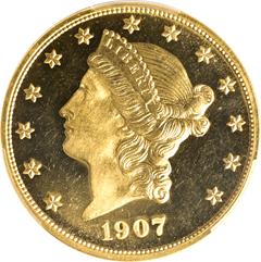 Picture of 1907 LIBERTY HEAD $20, LIBERTY PR66 Deep Cameo