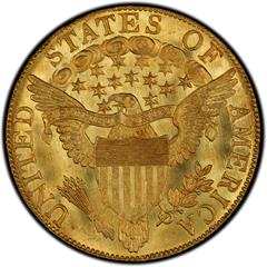 Picture of 1803 DRAPED BUST $10, 14 STAR REVERSE MS62+ 