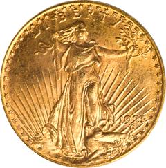 Picture of 1925-D ST. GAUDENS $20 MS64 