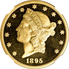 Picture of 1895 LIBERTY HEAD $20 PR67 Deep Cameo