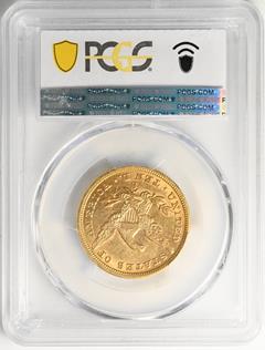 Picture of 1865-S LIBERTY HEAD $10 AU55 